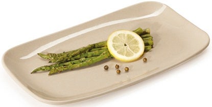GET Enterprises Melamine with Bamboo Cellulose BambooMel Rectangular Platter, 11.25 x 7 inch -- 12 per case
