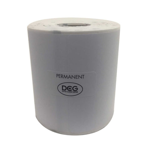 National Checking Date Code Genie Permanent Blank Label Roll, 3 x 6 inch -- 4 per case.