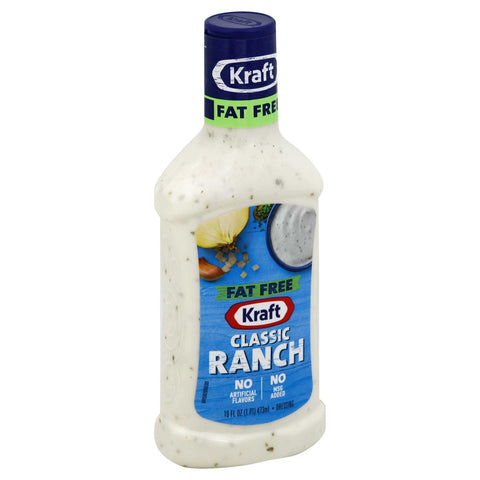 Kraft Fat Free Ranch Dressing, 16 Ounce -- 6 Case