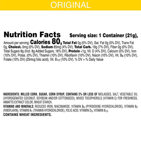Cereal Corn Pops Single Serve 96 Case 0.75 Ounce