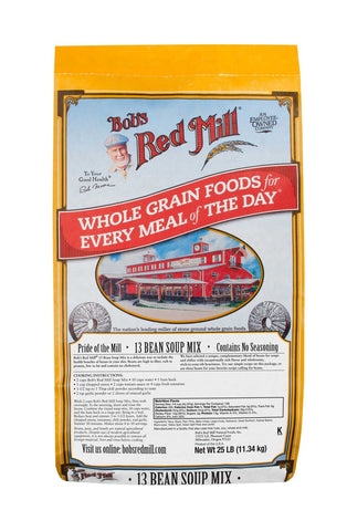 Bobs Red Mill 13 Bean Soup Mix, 25 Pound.