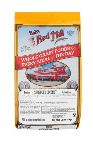 Bobs Red Mill Shredded Coconut, 25 Pound.