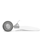 White Ergogrip Microban Stainless Steel Disher.