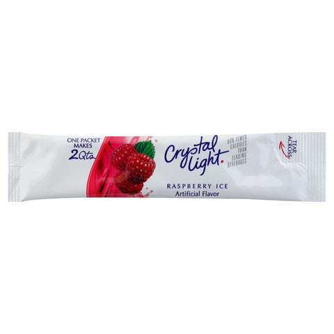 Kraft Crystal Light Raspberry Ice Drink Mix, 1.3 Ounce -- 12 per case.