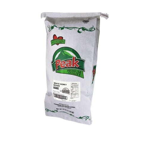 Peak White Kidney Beans, 25 Pound.