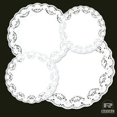 Royal Lace Doilie, 5 inch -- 10000 per case.