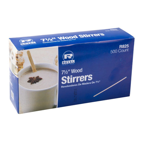 Royal Wood Coffee Stirrers, 7 1/2 inch -- 5000 per case.