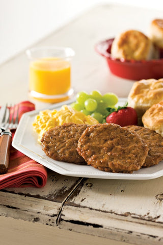 Odoms Tennessee Pride Fully Cooked Formed Trimmed Sausage Patty, 12 Pound.