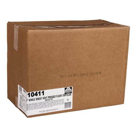 Mission Foods Heat Pressed Whole Wheat Tortilla, 8 inch -- 288 per case.