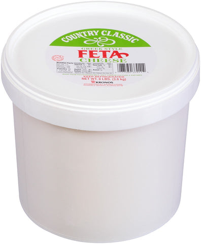 Krono Country Classic Feta Cheese, 8 Pound -- 2 pails.