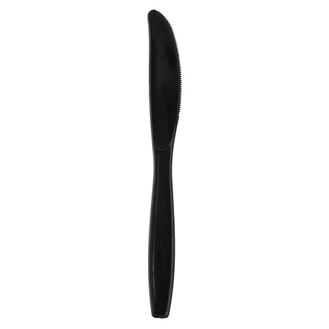 Dixie Black Heavyweight Polypropylene Wrapped Knives -- 1000 per case.
