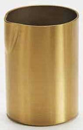 American Metalcraft Stainless Steel Satin Finish Gold Round Creamer, 4 Ounce
