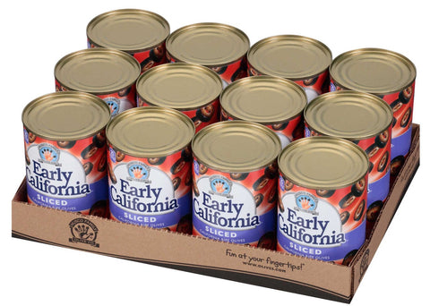 Early California Sliced Ripe Olives, 6.5 Ounce -- 12 per case.