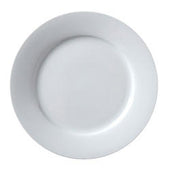 Vertex China Argyle Collection Undecorated Porcelain White Wide Rim Plate, 7 1/4 inch -- 36 per case.