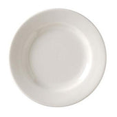 Vertex China Vista Collection Undecorated American White Wide Rim Plate, 7 1/8 inch -- 36 per case.