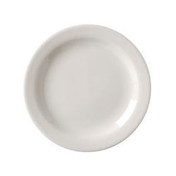 Vertex China Vista Collection Undecorated American White Narrow Rim Plate, 5 1/2 inch -- 36 per case.