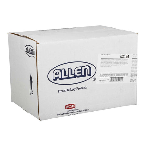 JW Allen Uniced Yellow Cupcake, 1.14 Ounce -- 144 per case.