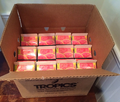 Tropics Peach Drink Mix, 32 Ounce -- 12 per case.