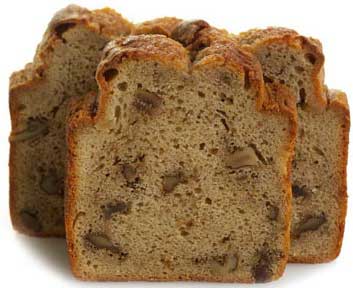 Sweet Sams Presliced Banana Walnut Pound Cake -- 16 per case
