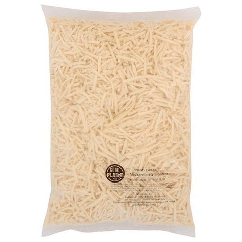 Good Planet Foods Plant Based Mozzarella Cheese Shreds, 5 Pound -- 4 per case