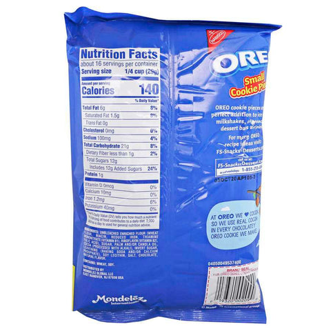 Oreo Pieces No HFCS Cookies, 1 Pound -- 12 per case.