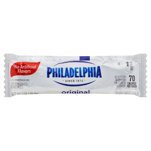 Kraft Philadelphia Cream Cheese Spread - Pouch, 50 to 1 Ounce -- 6 per case.