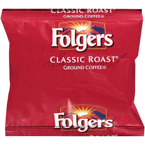 Folgers Classic Roast Ground Coffee - 2.7 oz. pack, 50 packs per case
