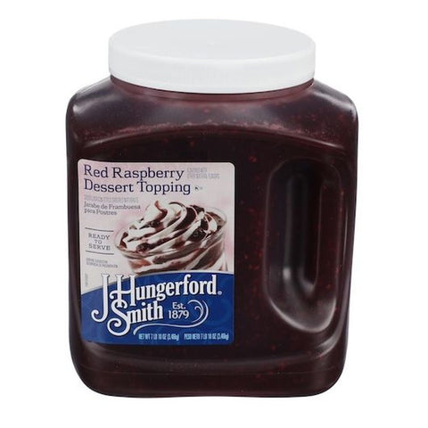 Jhs Red Raspberry Topping, 122 Ounce -- 3 per case