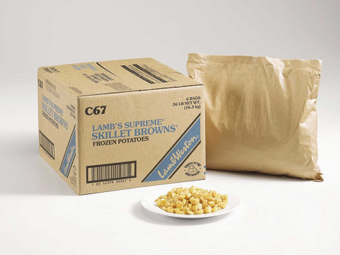 Lamb Weston Supreme Skillet Hash Browns and Formed Diced Potato, 6 Pound -- 6 per case.