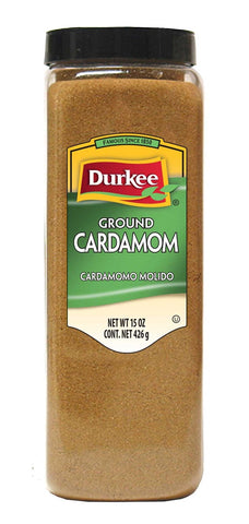 Durkee Ground Cardamom - 15 oz. container, 6 per case