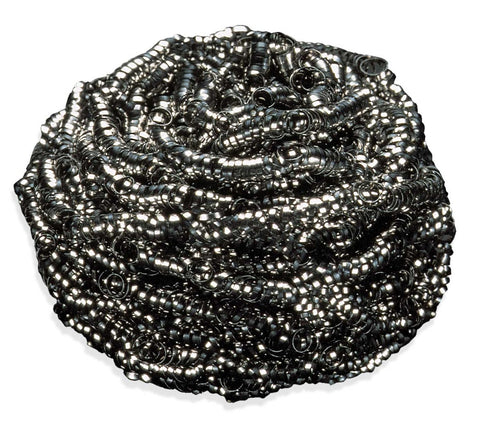 Disco Stainless Steel Silver Sponge Scrubber, 1.25 Ounce -- 12 per case.