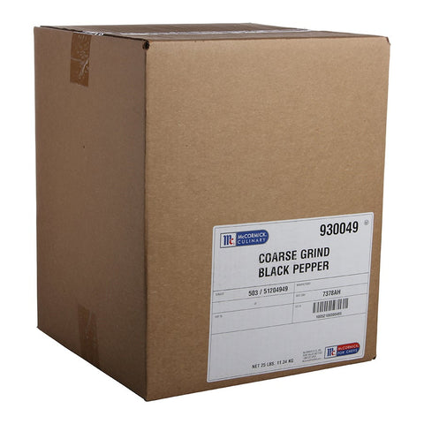 McCormick Culinary Coarse Ground Black Pepper, 25 lbs.