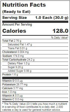Weston Foods Rich Chocolate Crunch Desserts, 30 Pound