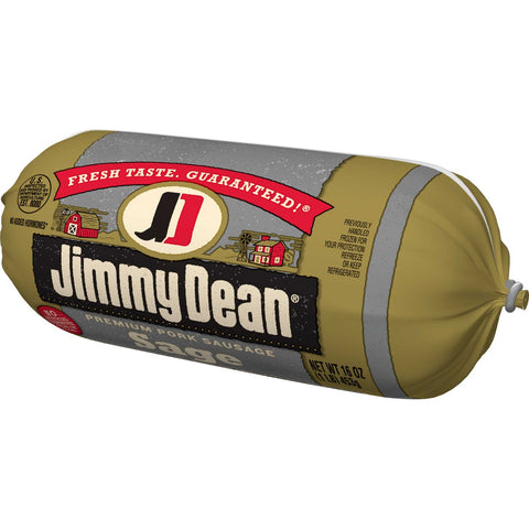 Jimmy Dean Premium Pork Sage Sausage Roll, 16 ounce -- 12 per case