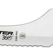 Dexter Russell Scalloped Purple Handle Offset Slicer, 9 inch -- 6 per case