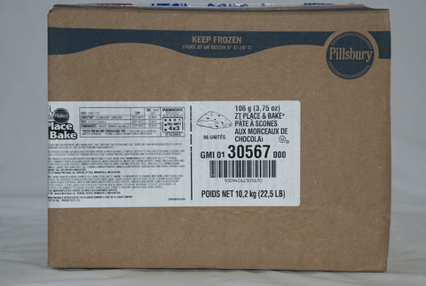 Pillsbury Freezer to Oven Chocolate Chunk Scone 3.75 ounce each -- 96 per case.