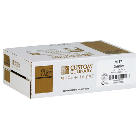 Custom Culinary Gold Label Chicken Base, 1 Pound -- 6 per case.