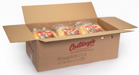 Costanzos Bakery Sausage Brat Roll, 63 Gram -- 72 per case
