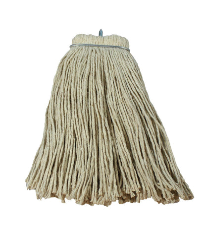 Impact Products Layflat White Regular Screw Type Cut End Cotton Wet Mop Head, 20 Ounce -- 12 per case.