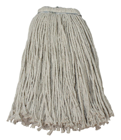 Impact Products Valumax White Regular Screw Type Cotton Cut End Wet Mop Head, 24 Ounce -- 12 per case.