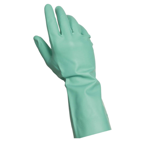Handgards Medium Green Heavy Duty Utility Un Lined Reusable Glove, 19 inch -- 12 per case.