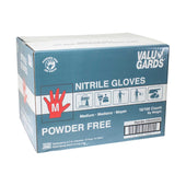 HandGards ValuGards Nitrile White Medium Disposable Glove -- 1000 per case.