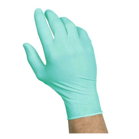 Handgards Small Green Synthetic Disposable Glove with Aloe -- 4 per case.