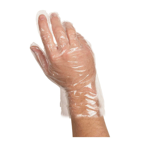 Handgards Value Line Large Poly EMB Glove - 500 per pack -- 4 packs per case.