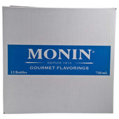 Monin Toasted Almond Mocha Flavor Syrup, 750 Milliliter -- 12 Case