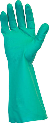 The Safety Zone Flock Lined Green Large Gloves - 1 pair per pack -- 144 packs per case