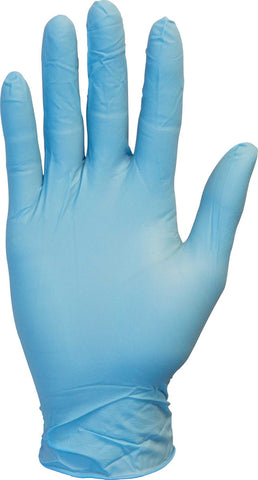 The Safety Zone Blue Powdered Nitrile Gloves -- 1000 per case