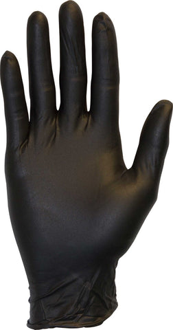 The Safety Zone Black 3.3 Mil Medium Powder Free Nitrile Gloves -- 1000 per case