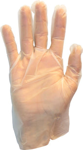 The Safety Zone Clear Stretch Large Polyethylene Gloves -- 1000 per case
