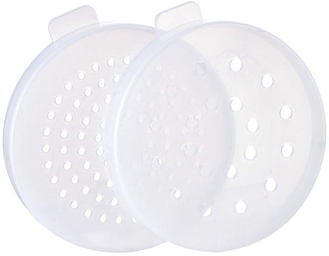 Winco Polycarbonate Dredge Set with 3 Clear Snap On Lid, 10 Ounce -- 48 set per case